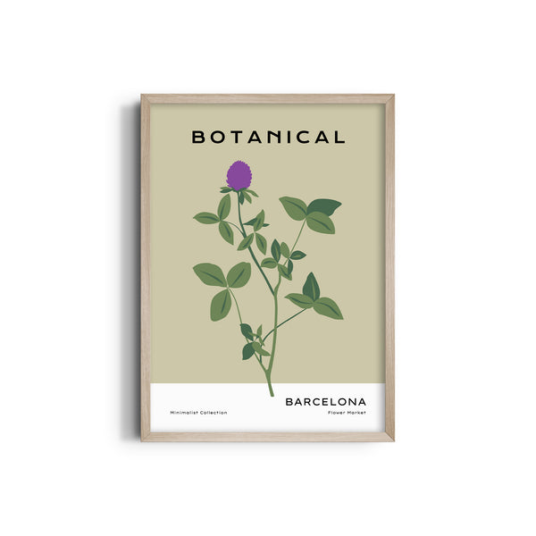 Barcelona Flower Market Botanical Modern Wall Art