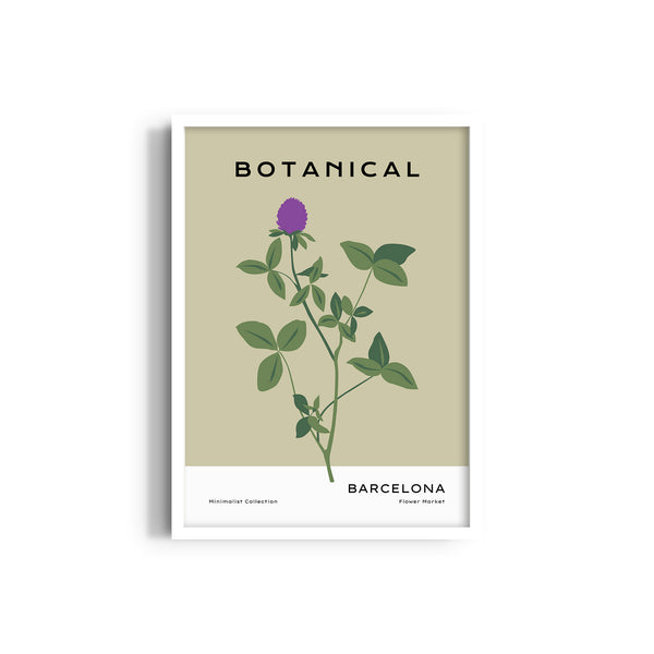 Barcelona Flower Market Botanical Modern Wall Art