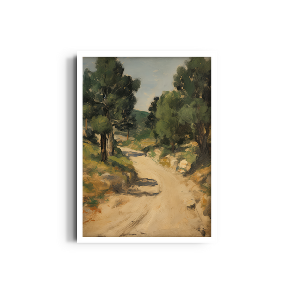 Woodland Serenity: Canopy Veil and Tranquil Passage Wall Art