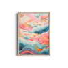 Colorful Cascade Abstract Modern Wall Art