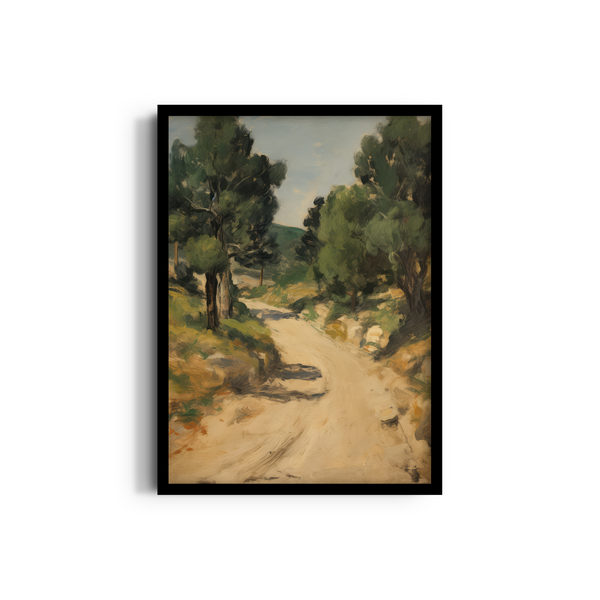 Woodland Serenity: Canopy Veil and Tranquil Passage Wall Art