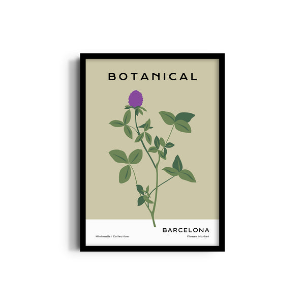Barcelona Flower Market Botanical Modern Wall Art