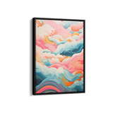 Colorful Cascade Abstract Modern Wall Art