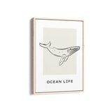Ocean Life Modern Line Wall Art