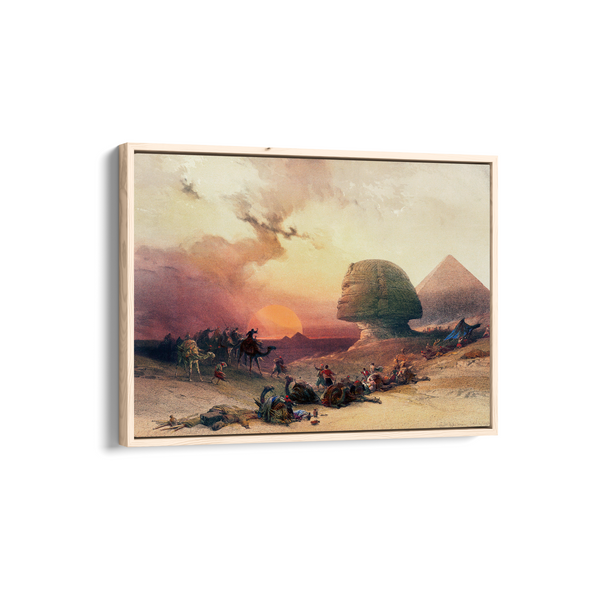 Approach of the simoom Desert of Gizeh illustration by David Roberts (1796–1864)