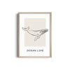 Ocean Life Modern Line Wall Art