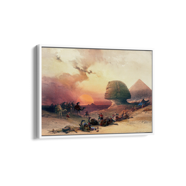 Approach of the simoom Desert of Gizeh illustration by David Roberts (1796–1864)
