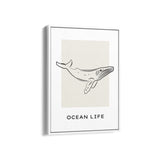 Ocean Life Modern Line Wall Art