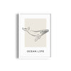 Ocean Life Modern Line Wall Art