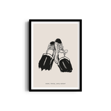 Work, Travel, Save, Repeat Travel Wall Art