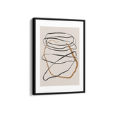 Subtle Dance of Lines Simplicity Wall Art
