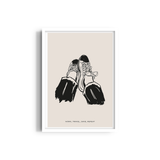 Work, Travel, Save, Repeat Travel Wall Art