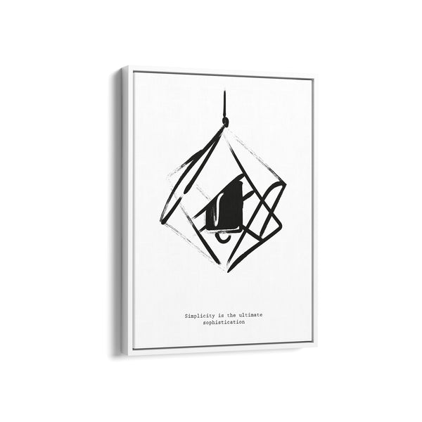 Simplicity is the ultimate sophistication Boho Modern Wall Art