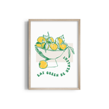 Eat Green be Healthy Cravings Wall Art