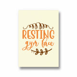 Resting Gym Face Gym Poster