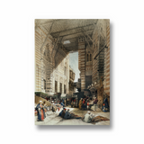 Bazaar of the silk mercers, Cairo illustration by David Roberts (1796–1864) Landscape Art