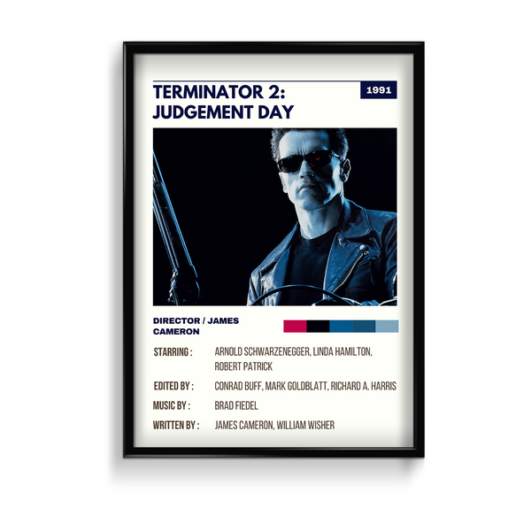 Terminator 2 - Judgement Day Retro Wall Art
