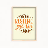 Resting Gym Face Gym Poster