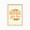 Resting Gym Face Gym Poster