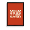 Muscle soreness is the new hangover Gym Poster