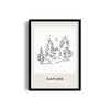 Peace in Nature Modern Line Wall Art