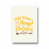 Sore today, Stronger tomorrow Gym Poster