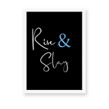 Rise & Slay Quote Wall Art