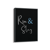 Rise & Slay Quote Wall Art