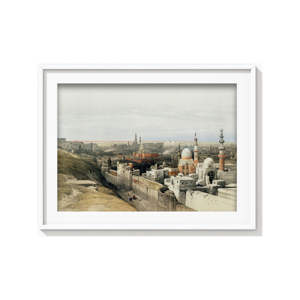 Looking west in Cairo illustration by David Roberts (1796–1864) Landscape Art