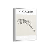 Banana Leaf Modern Line Wall Art