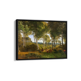 Part of Delhoved Forest by Skarre Sø.Afternoon lighting by P. C. Skovgaard Landscape Art