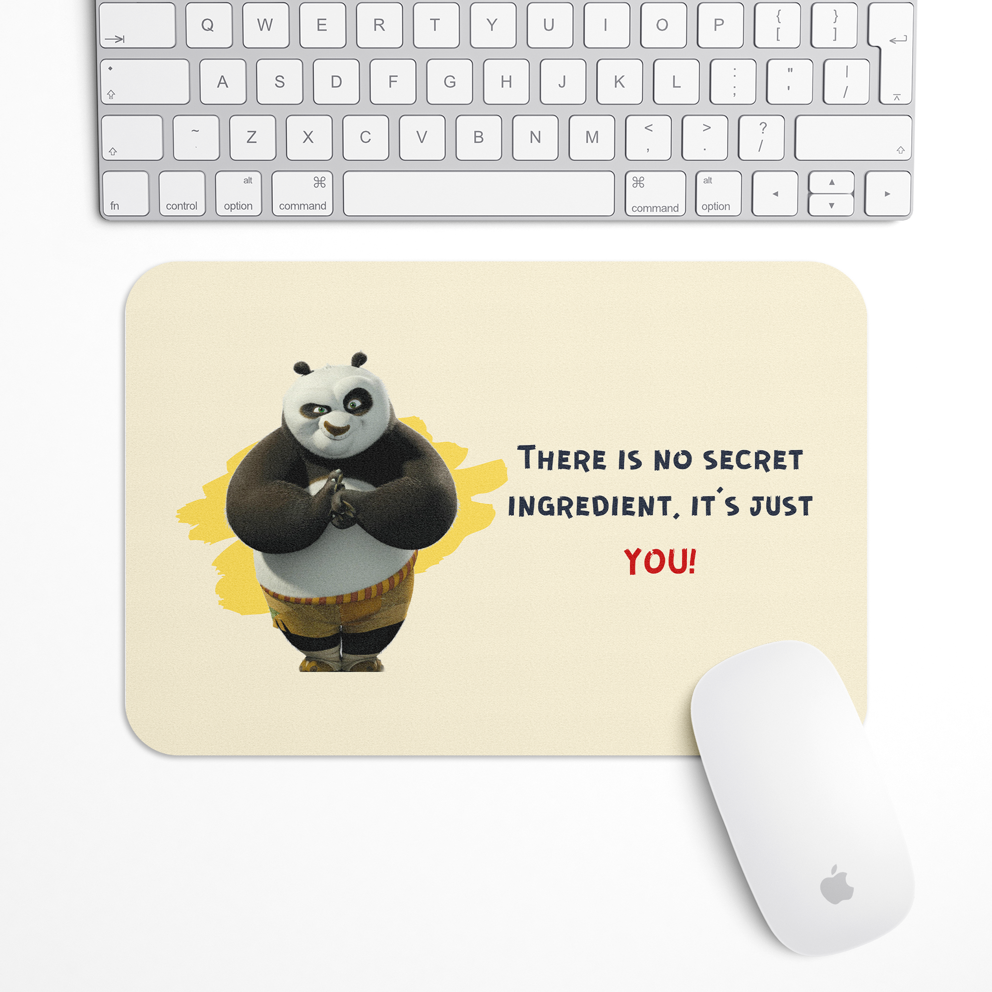 There is no secret ingredient Kung Fu Panda Gaming Mouse Pad