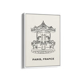 Carousel Modern Line Wall Art