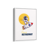 Flying Space Kid Astronaut Wall Art