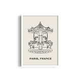 Carousel Modern Line Wall Art