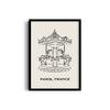 Carousel Modern Line Wall Art