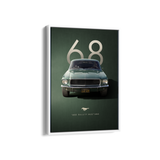 1968 Bullitt Mustang Wall Art