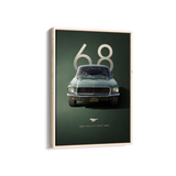 1968 Bullitt Mustang Wall Art