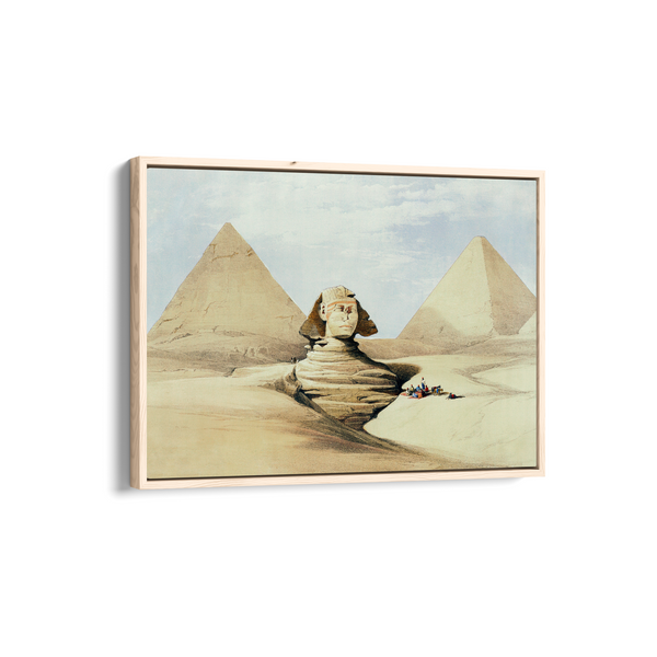 The Great Sphinx Pyramids of Gizeh (Giza) illustration by David Roberts (1796–1864) Landscape Art