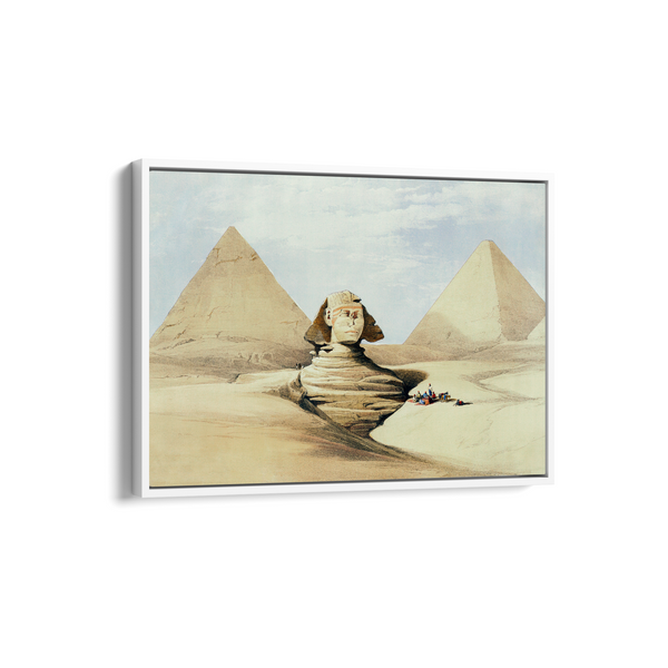 The Great Sphinx Pyramids of Gizeh (Giza) illustration by David Roberts (1796–1864) Landscape Art