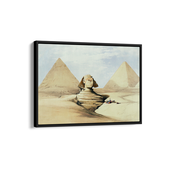 The Great Sphinx Pyramids of Gizeh (Giza) illustration by David Roberts (1796–1864) Landscape Art