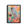 Zebra in Bloom Wall Art