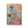 Zebra in Bloom Wall Art