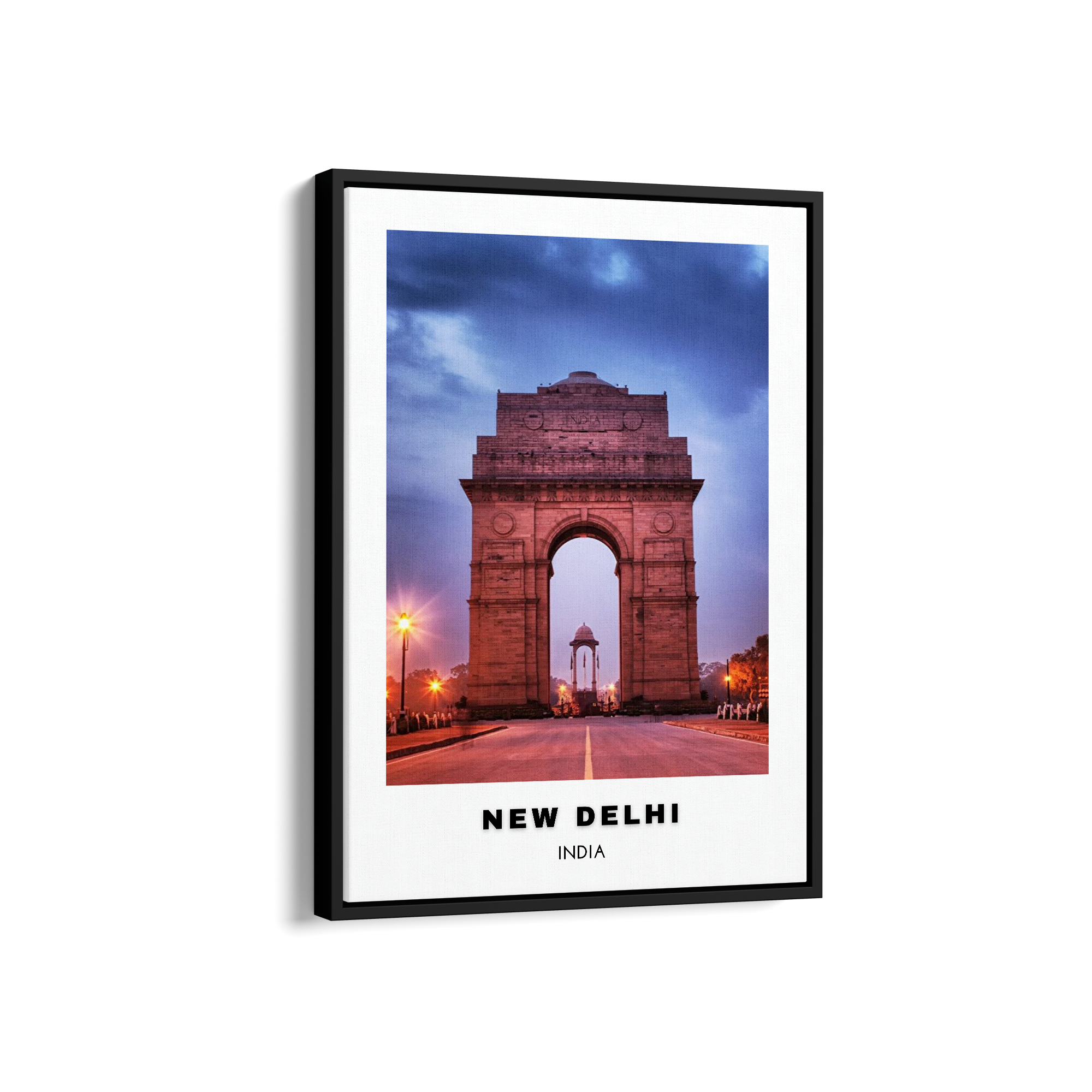 New Delhi Colored City Art