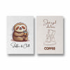Sloffee and coffee girl Set of 2 coffee Posters