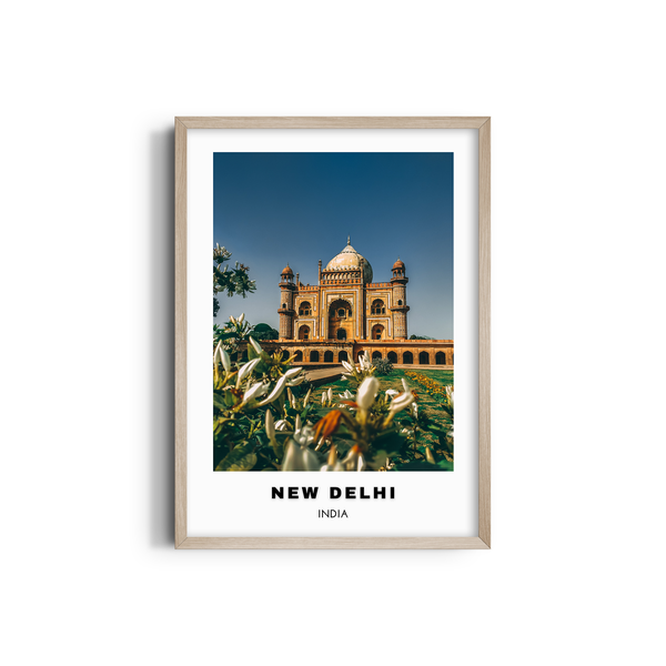 New Delhi Colored City Art