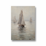 Vessels Adrift on Calm Seas Wall Art