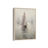Vessels Adrift on Calm Seas Wall Art