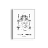 Taj Mahal Modern Line Wall Art