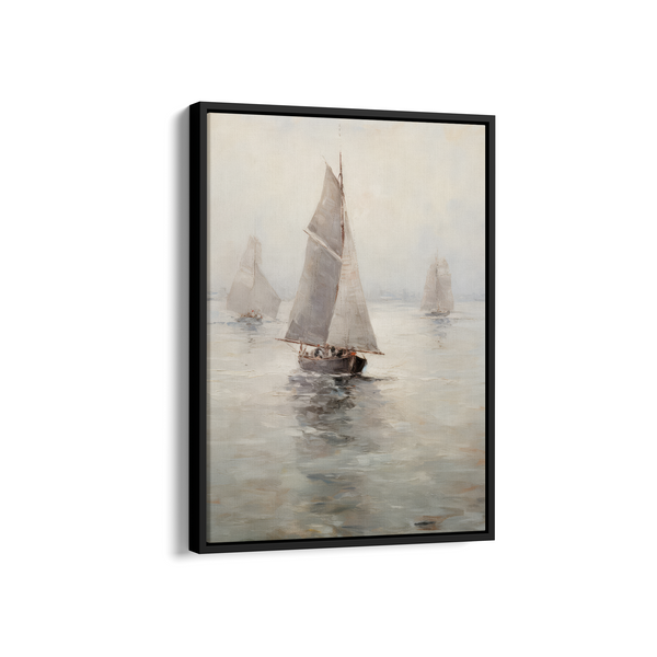 Vessels Adrift on Calm Seas Wall Art